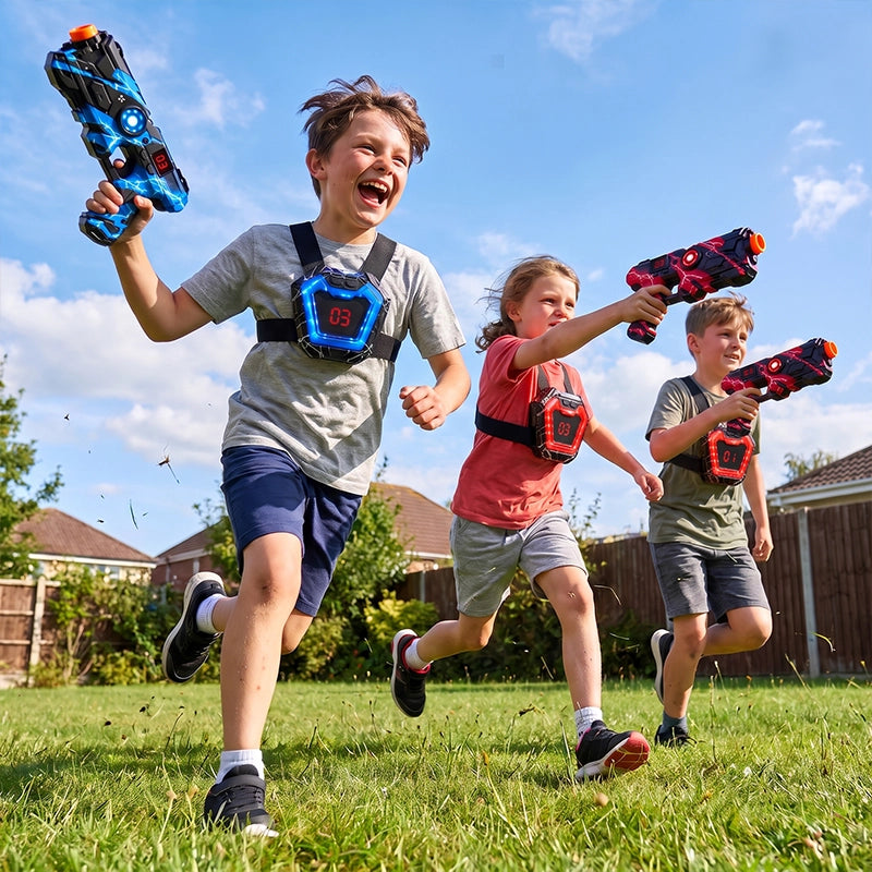Two-Player Infrared Tag Set with Wearable Chest Targets