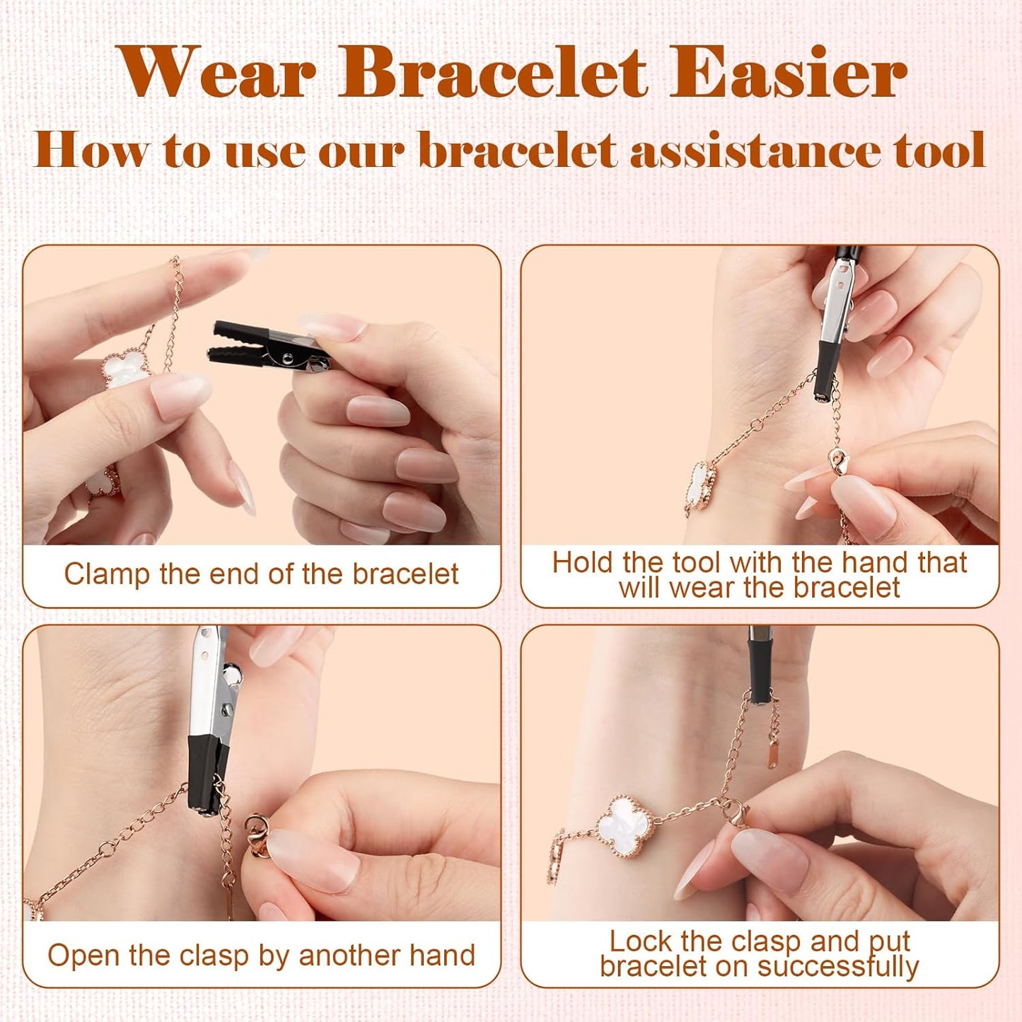 2 Pcs Bracelet Helper Tool