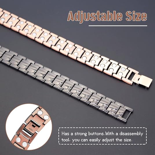 Ultra Strength Pure Copper Magnetic Therapy Bracelet (President)