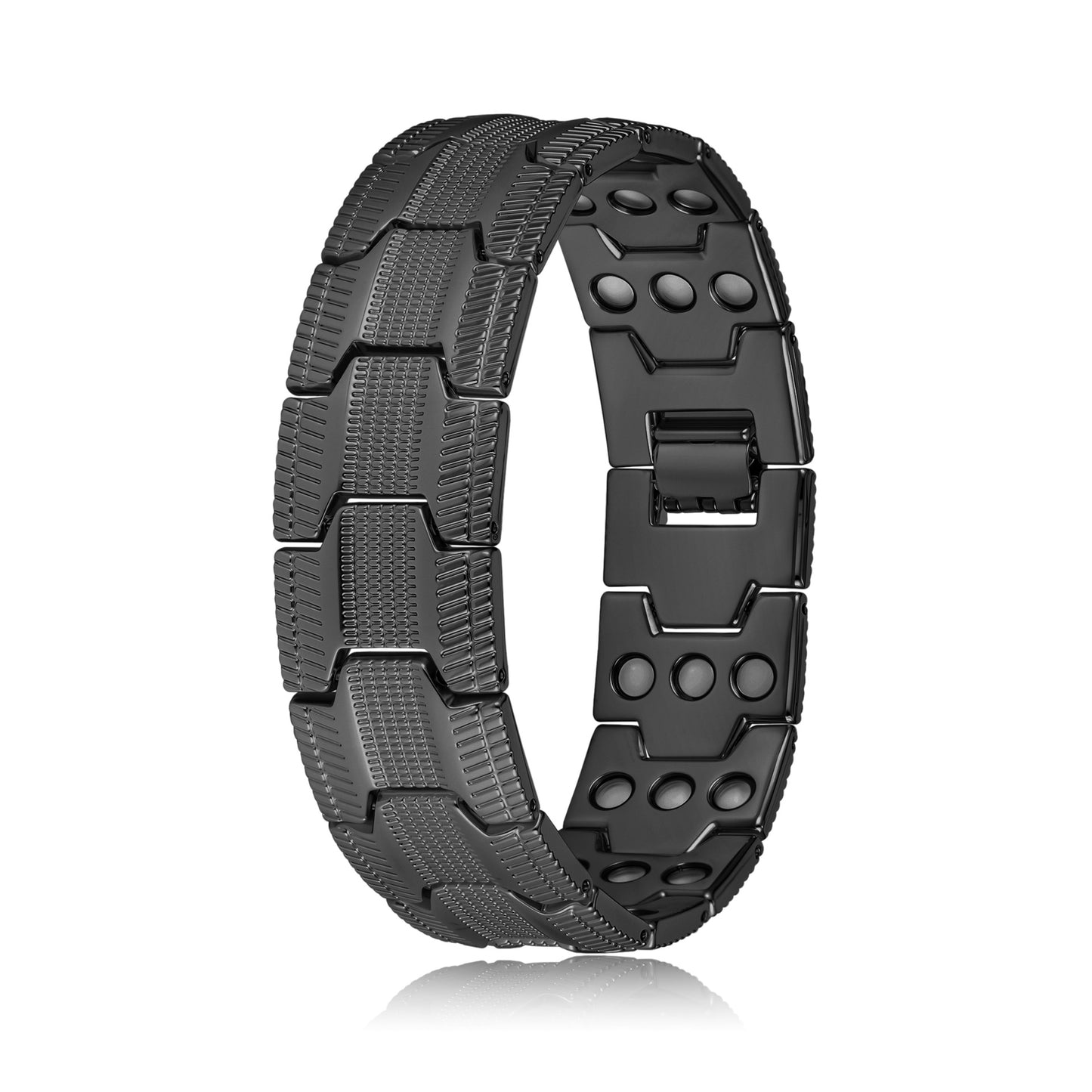 Wide Square Magnet Bracelet for Men