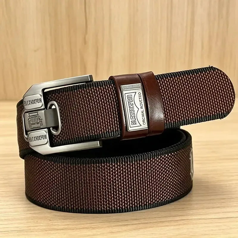 Holeless Canvas Belt with Metal Buckle for Everyday Wear – image 4