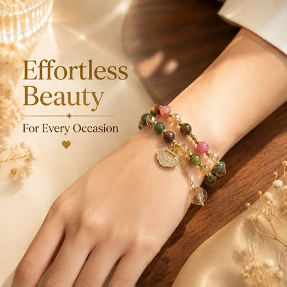 Double-Strand Beaded Ruyi Lock Bracelet – product detail 5