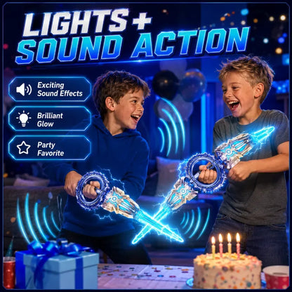 Rotating Light-Up Toy Sword with USB-C Charging Cable – image 5