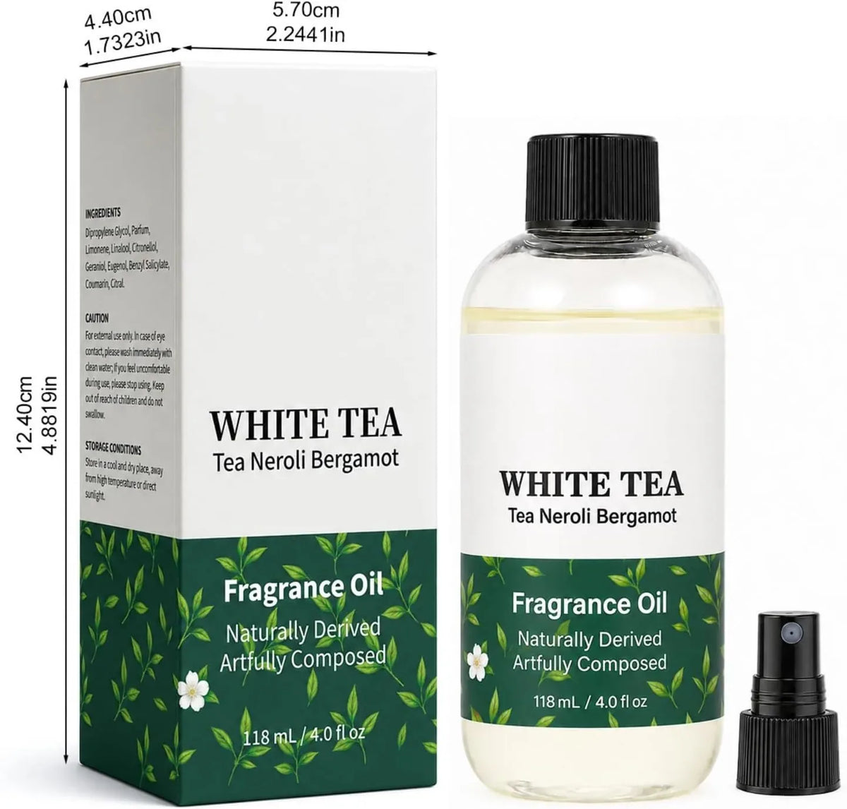 White Tea Fragrance Oil Refill Bottle – image 6