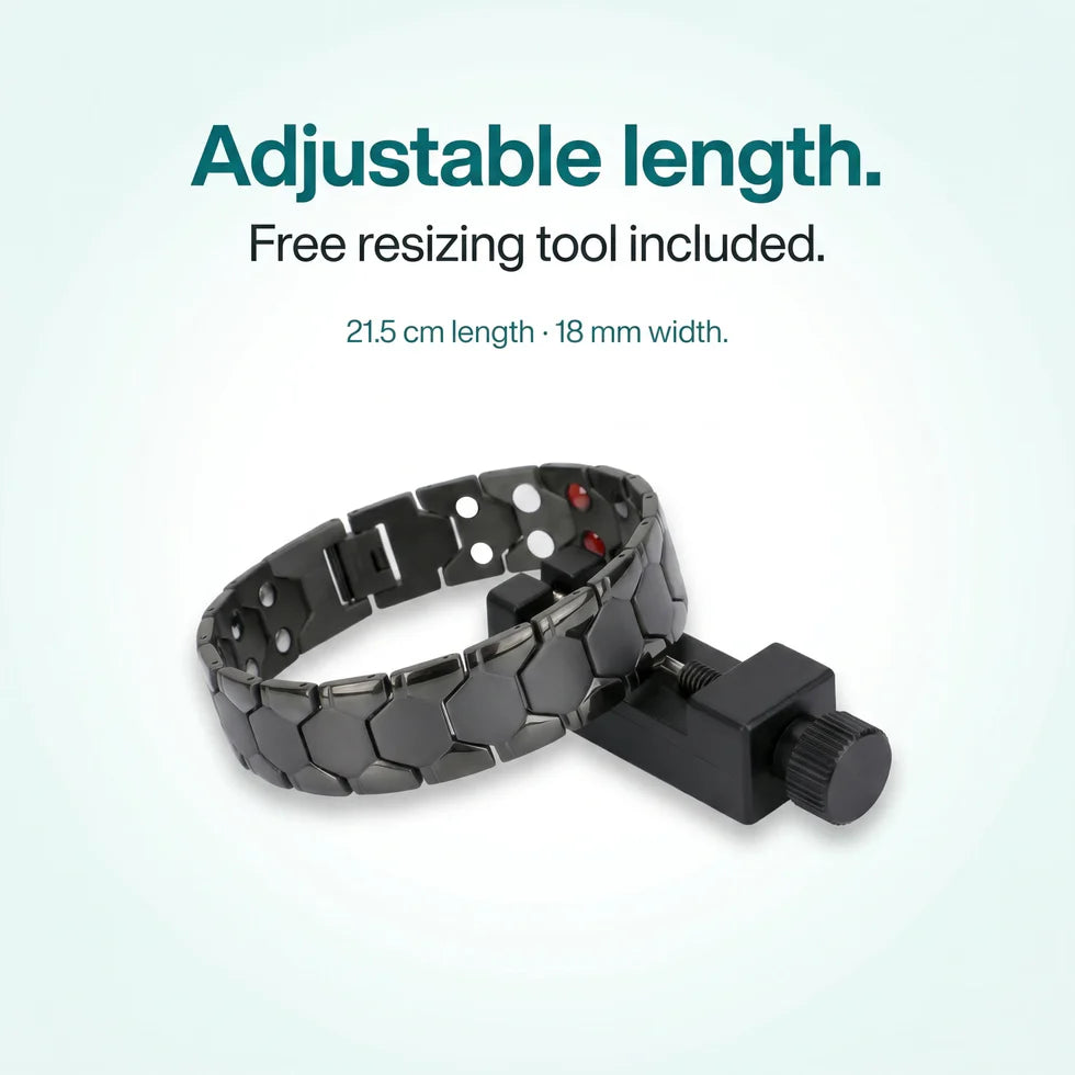 Hexagon Titanium Steel Magnetic Bracelet for Men