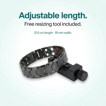 Hexagon Titanium Steel Magnetic Bracelet for Men