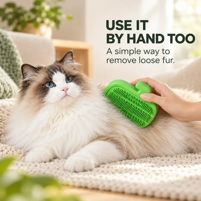 Corner Cat Self-Groomer with Teaser Wand and Catnip Ball – image 7