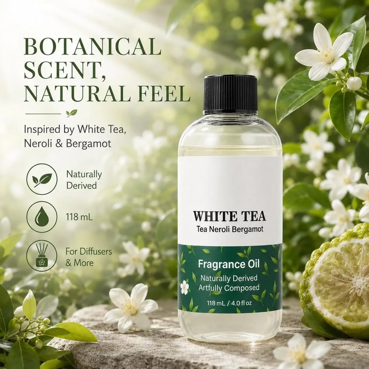 White Tea Fragrance Oil Refill Bottle – image 7