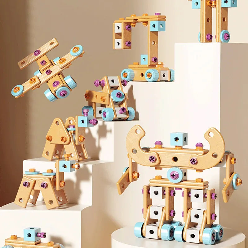Kids’ 126-Piece DIY Tool Building Set with Electric Drill – image 7