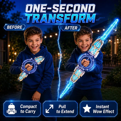Rotating Light-Up Toy Sword with USB-C Charging Cable – image 8
