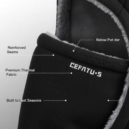 Three-in-One Fleece Balaclava Hat for Cold-Weather Outdoor Wear