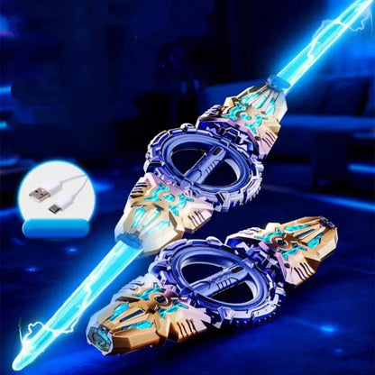 Rotating Light-Up Toy Sword with USB-C Charging Cable – image 12