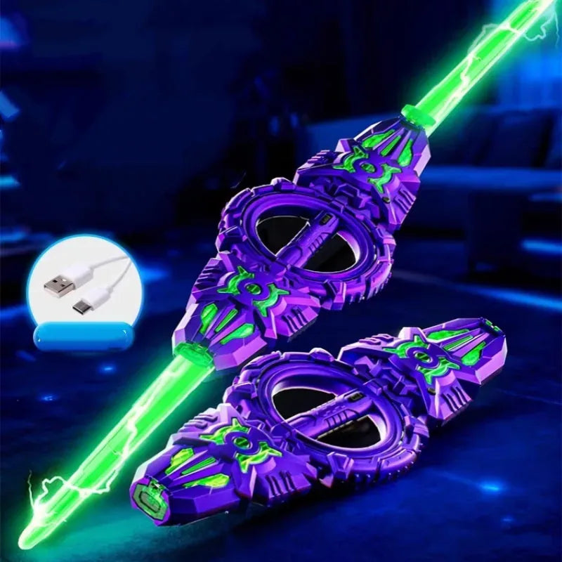 Rotating Light-Up Toy Sword with USB-C Charging Cable – image 13