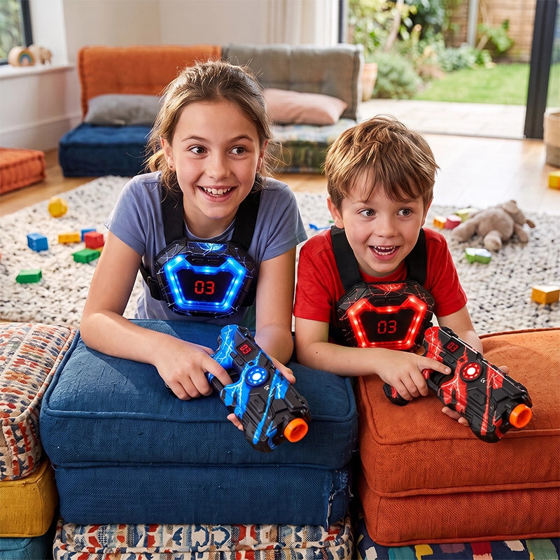 Two-Player Infrared Tag Set with Wearable Chest Targets
