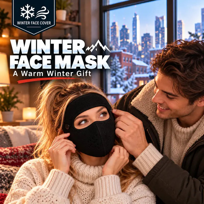 Winter Fleece Face Cover with Detachable Clear Goggles
