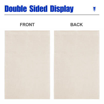 Double-Sided Custom Linen Garden Flag – Personalized Yard Banner