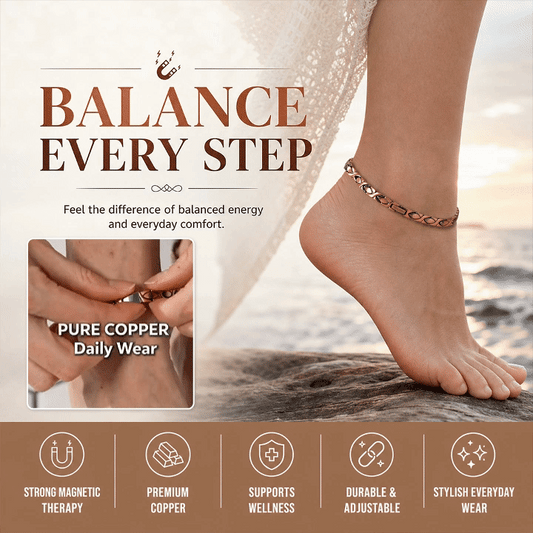 Copper Magnetic Anklet