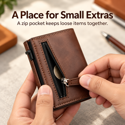 Tri-Fold Pop-Up Card Wallet