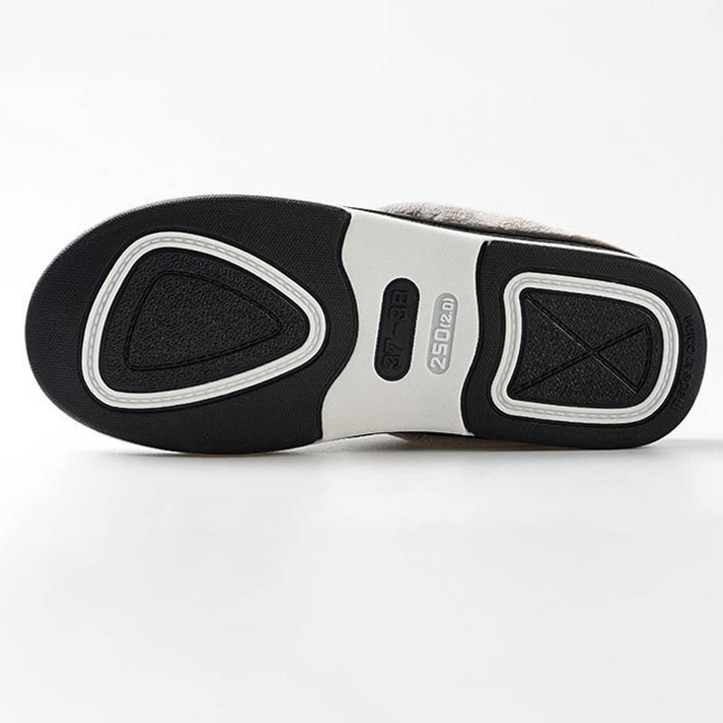 Plush-Lined Slip-On House Slippers