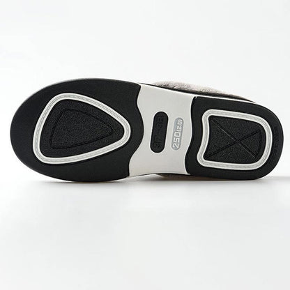 Plush-Lined Slip-On House Slippers