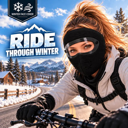Winter Fleece Face Cover with Detachable Clear Goggles