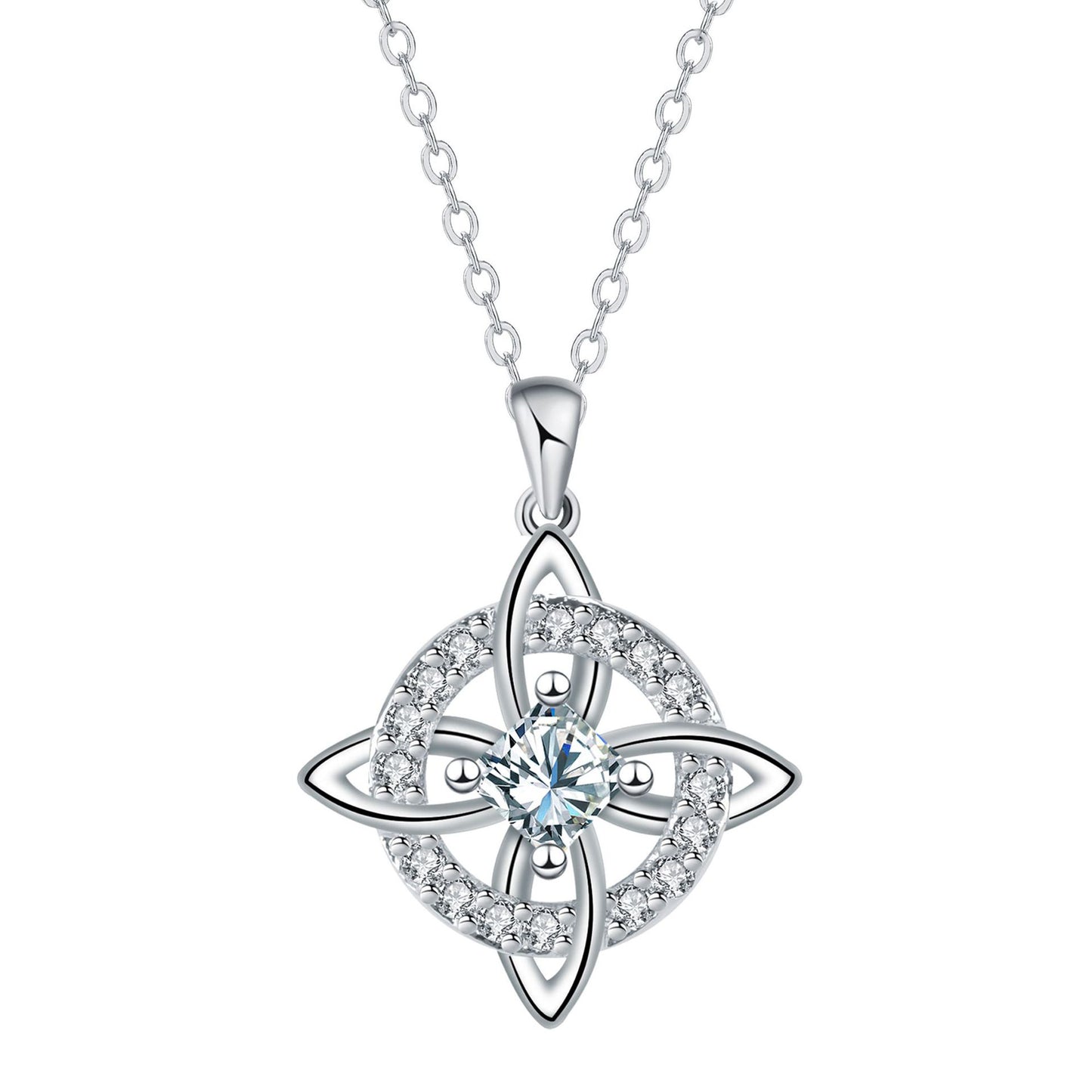 Mystical Birthstone Witches Knot Necklace -Natural Crystal 🔮❤️ Protect Your Loved Ones