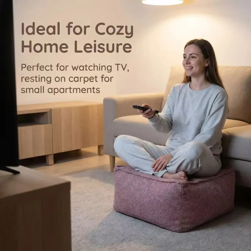 Corduroy Storage Ottoman Cover for Fill-Your-Own Seating