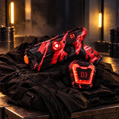 Two-Player Infrared Tag Set with Wearable Chest Targets