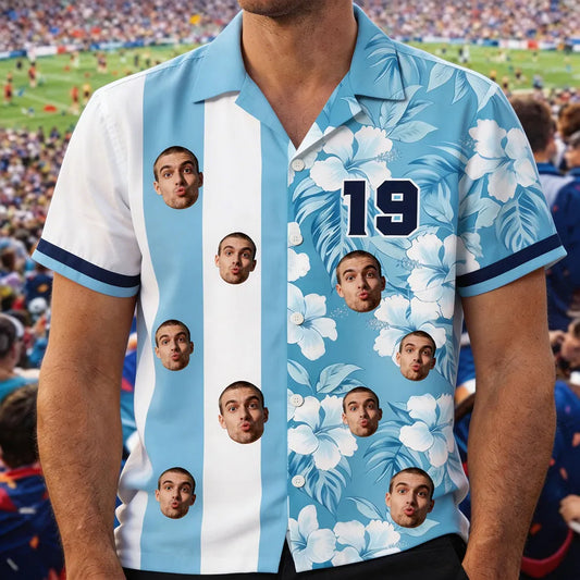 Custom Retro Football Jersey Aloha Apparel Hawaiian Shirt