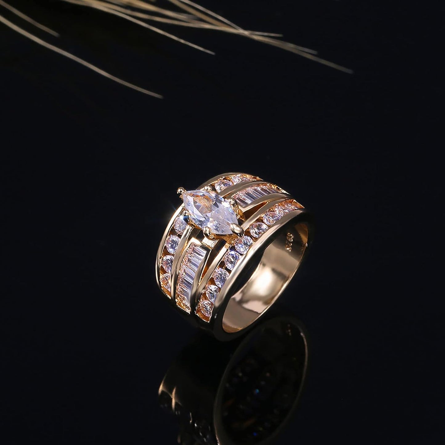 Shiny Neutral Style Ring 2 Pack