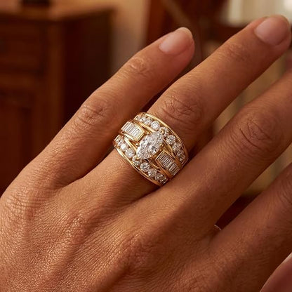 Shiny Neutral Style Ring 2 Pack
