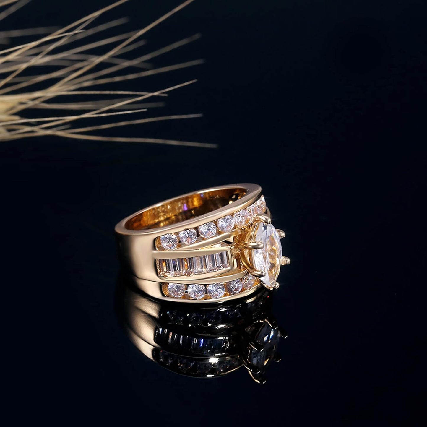 Shiny Neutral Style Ring 2 Pack