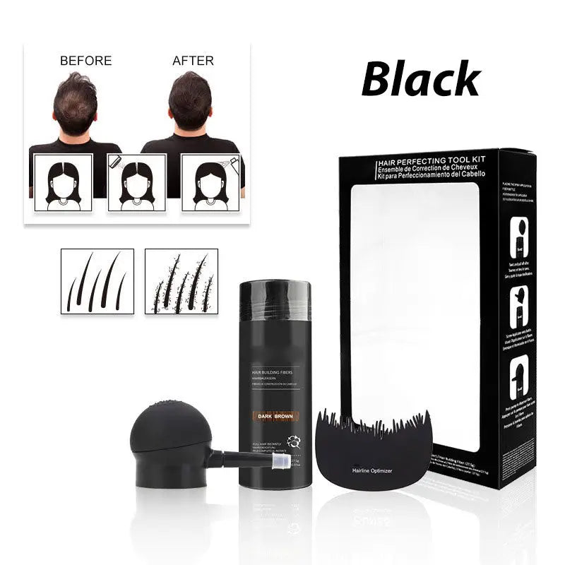 Hair Fiber Spray Set with Nozzle and Shield Comb