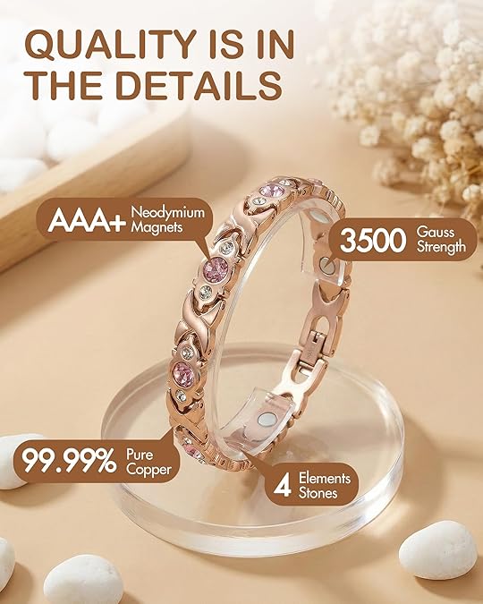 Detachable Magnetic Energy Bracelet 2-Pack