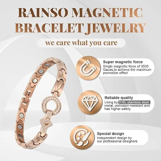 Crystal Magnetic Clasp Bracelet