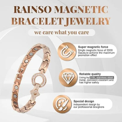 Crystal Magnetic Clasp Bracelet