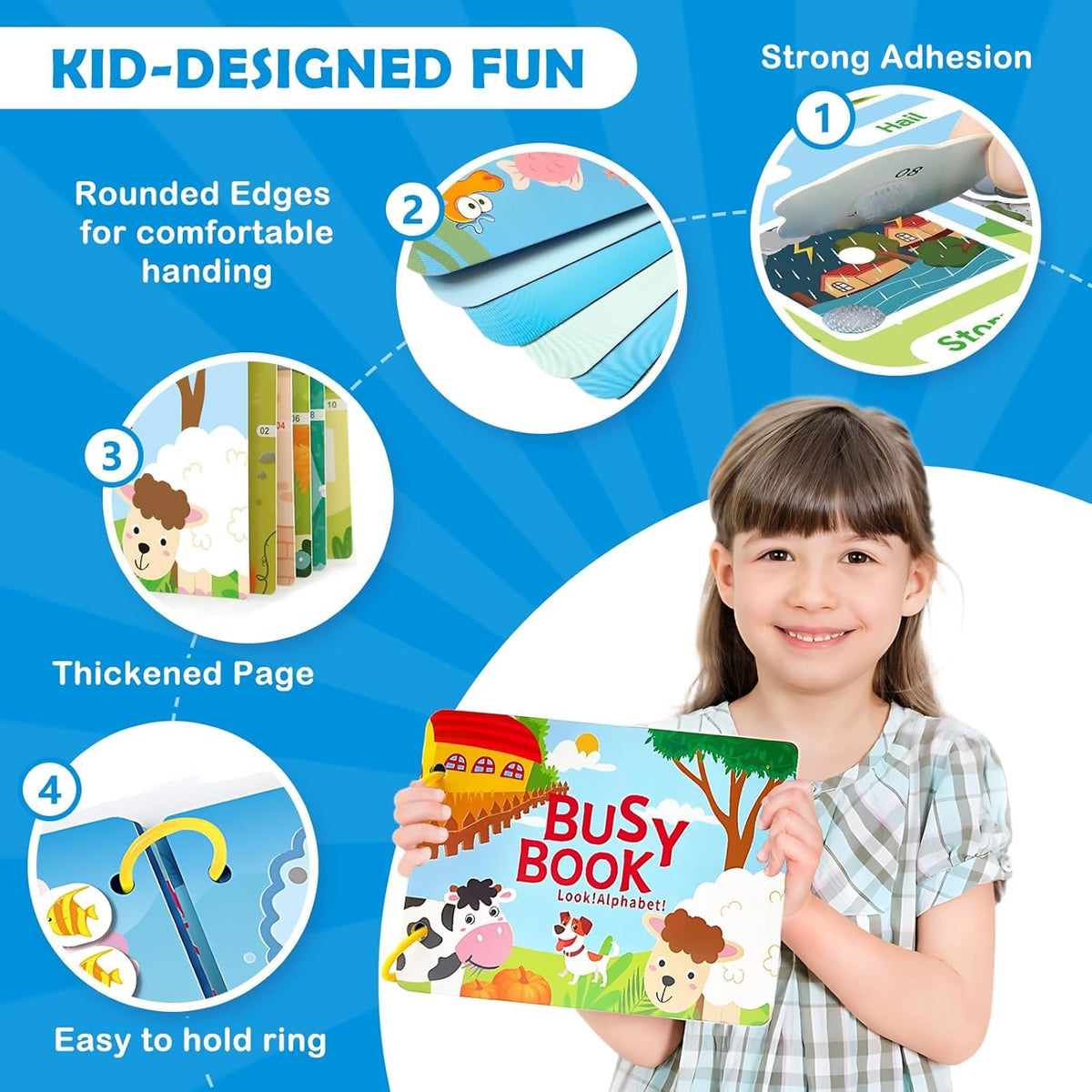Reusable Preschool Busy Book for Early Learning and Quiet Play – image 5