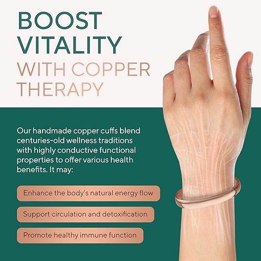 Pure Copper Cuff Plain Bracelet