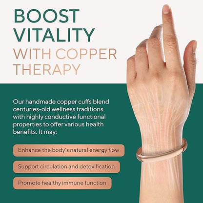 Pure Copper Cuff Plain Bracelet