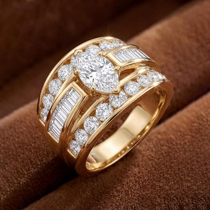 Shiny Neutral Style Ring 2 Pack