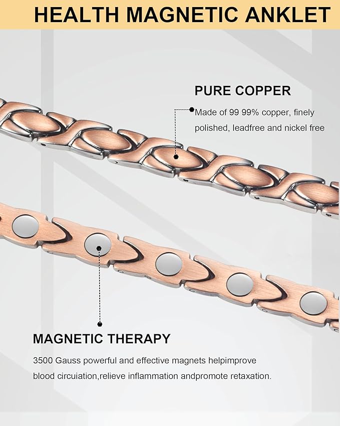 Copper Magnetic Anklet