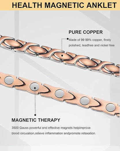 Copper Magnetic Anklet
