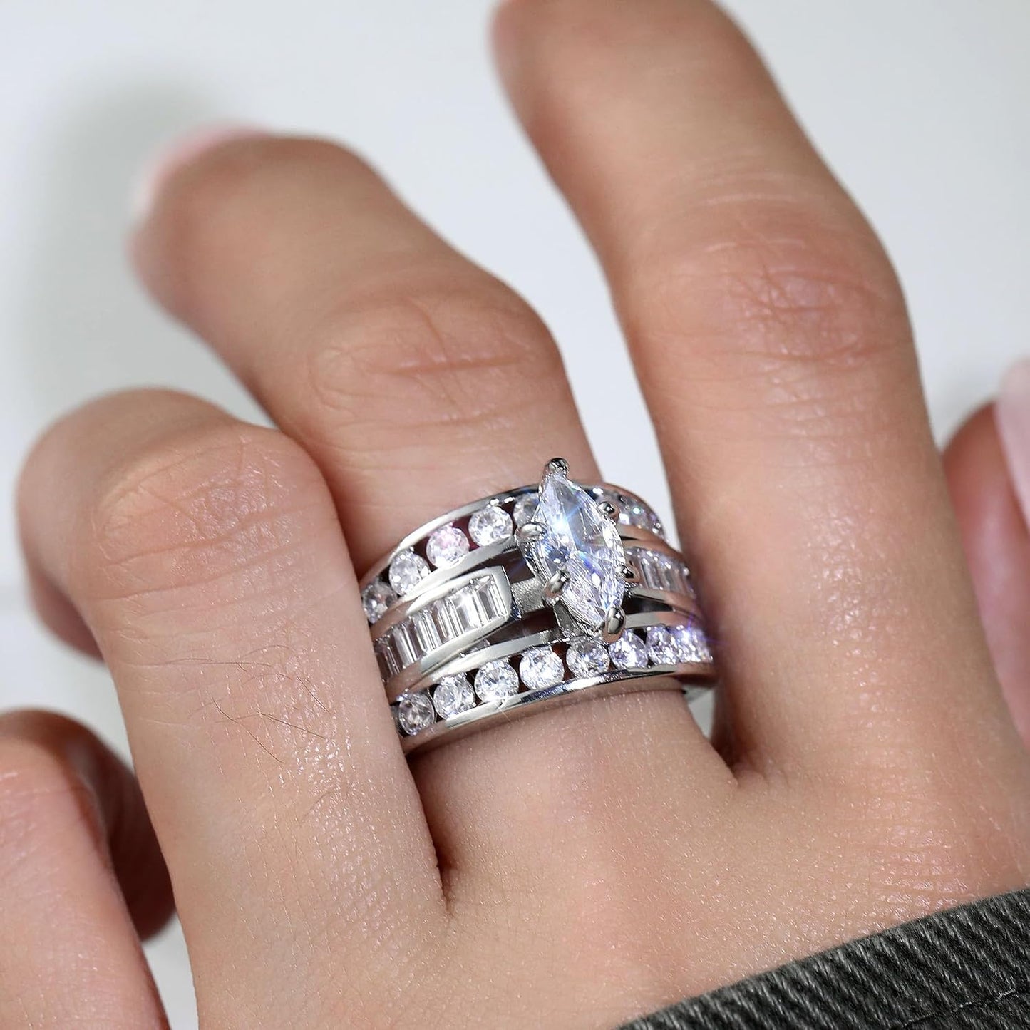 Shiny Neutral Style Ring 2 Pack