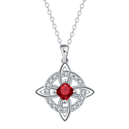 Mystical Birthstone Witches Knot Necklace -Natural Crystal 🔮❤️ Protect Your Loved Ones