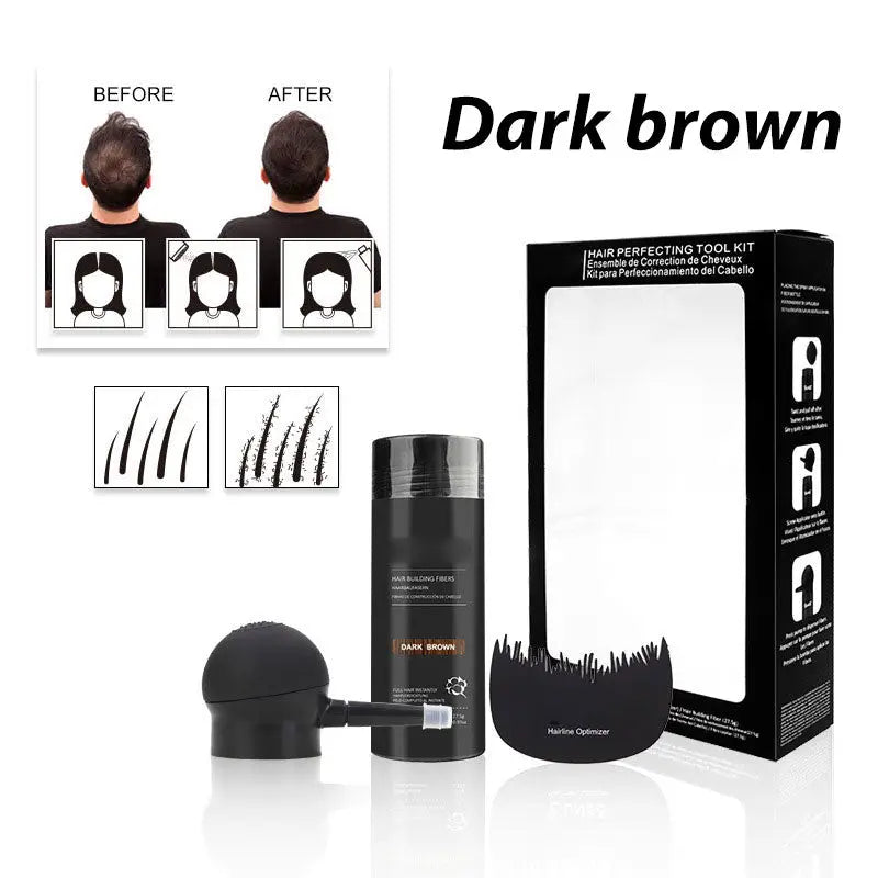 Hair Fiber Spray Set with Nozzle and Shield Comb
