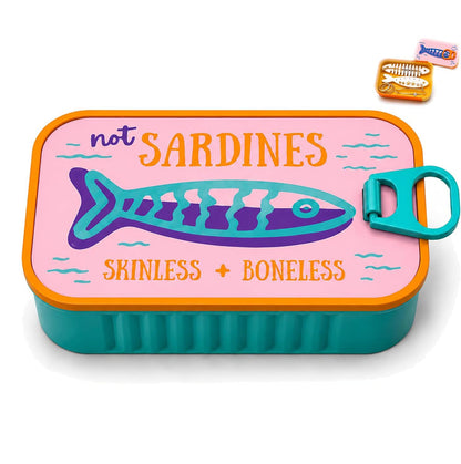 Sardine Tin Travel Jewelry Case