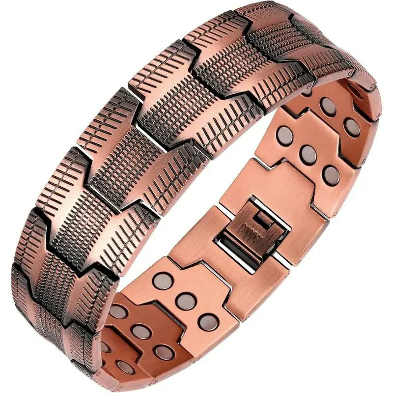 Wide Square Magnet Bracelet for Men