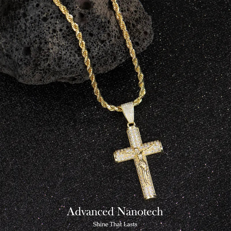 14K Gold-Plated Crucifix Chain