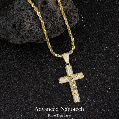 14K Gold-Plated Crucifix Chain