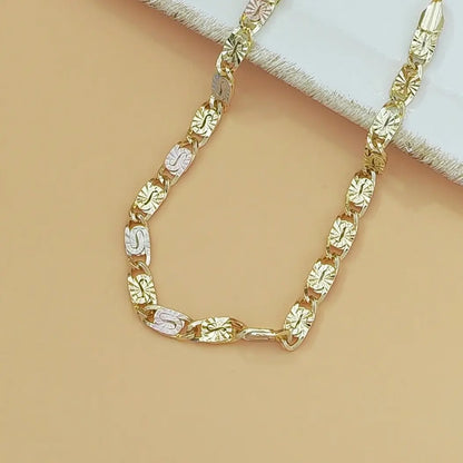 14K Gold Color Mariner Link Bracelet for Women